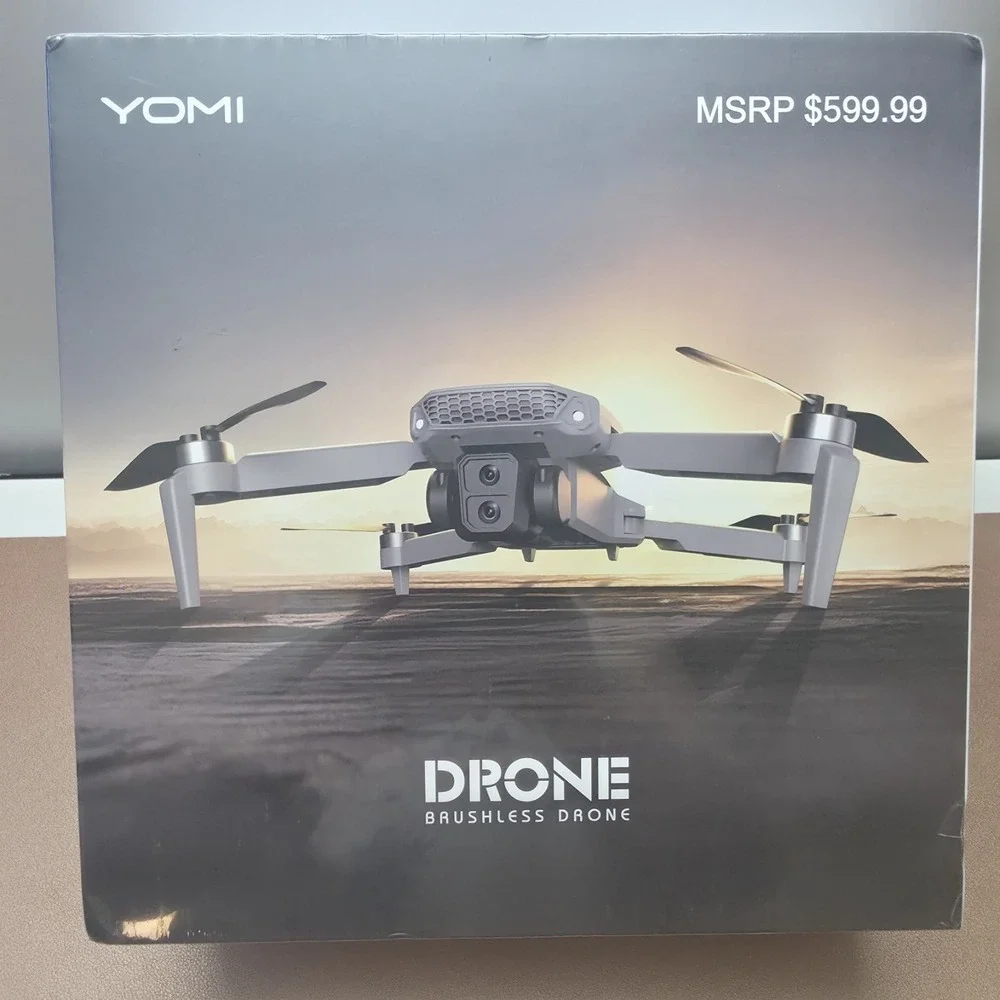 YOMI Brushless Drone With 4K Camera Silver Sealed NIB
